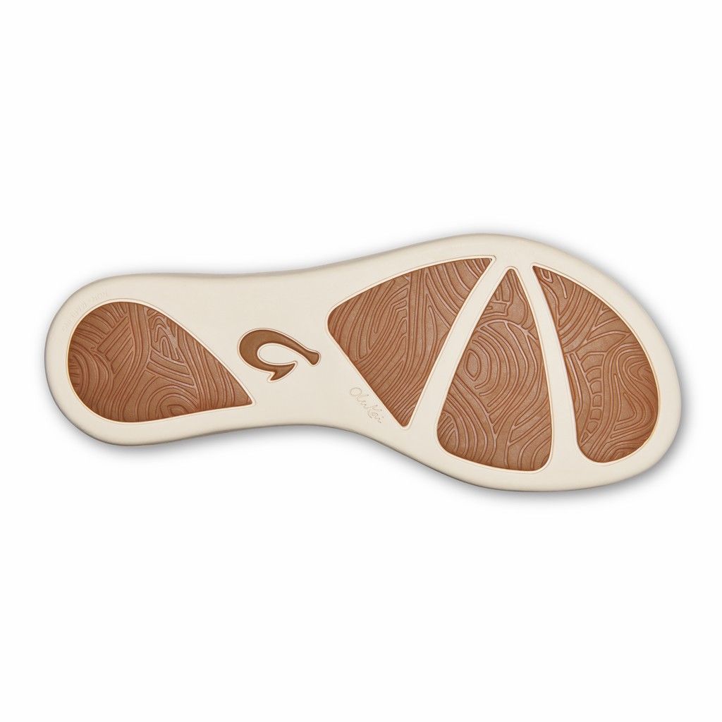 Olukai Women's Honu Flip Flop - Tapa / Golden Sand US423-869